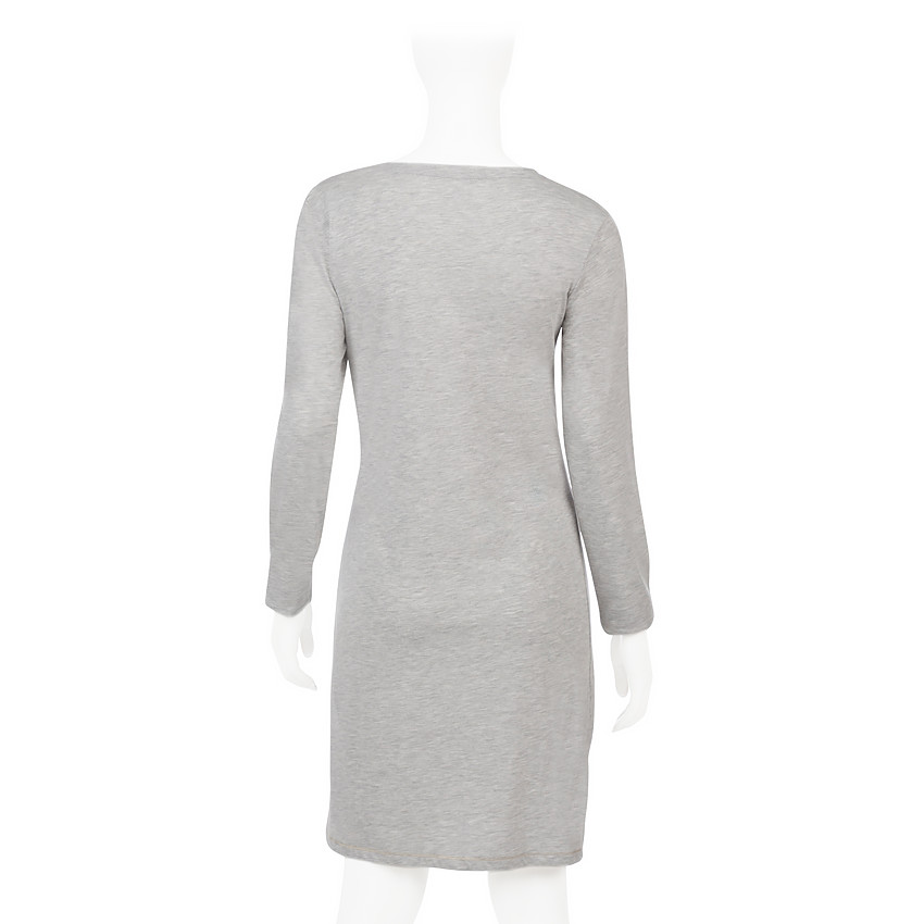 Nachthemd voor tijdens de zwangerschap geschikt voor borstvoeding met gedrukte inscripties 