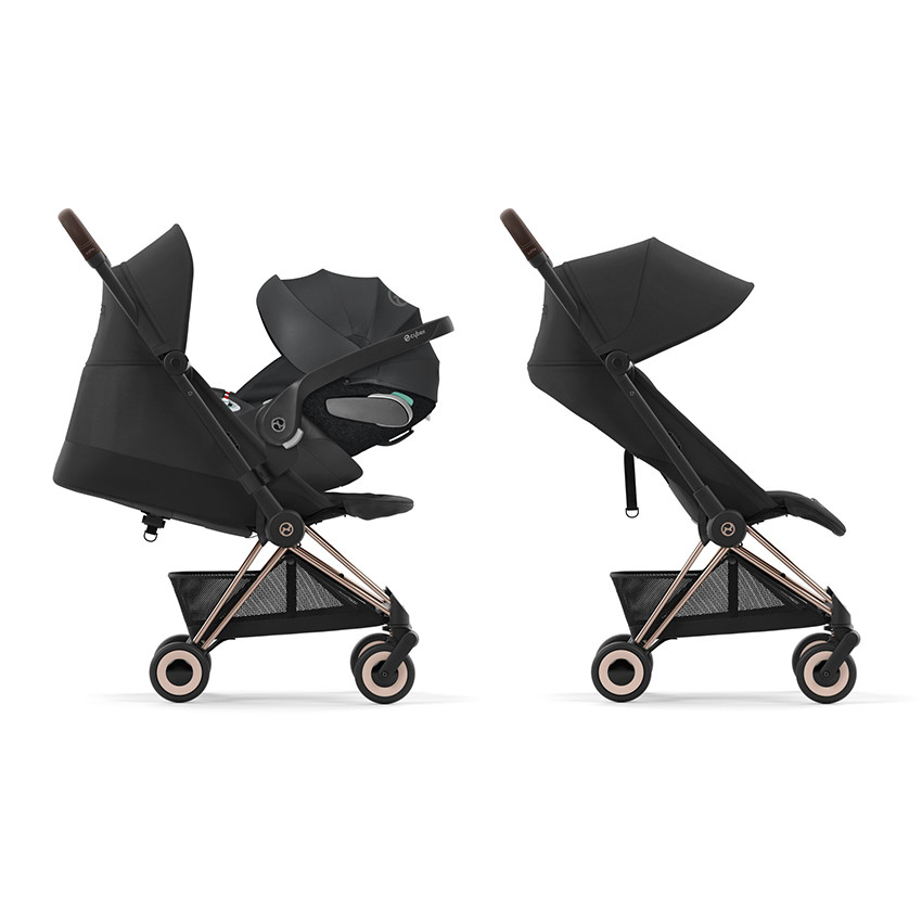 Wandelwagen buggy ultra compact COYA Matt Black/Off White 