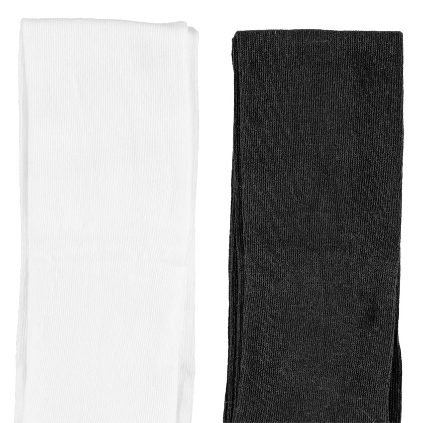 Lot de 2 collants épais unis pour fille 
