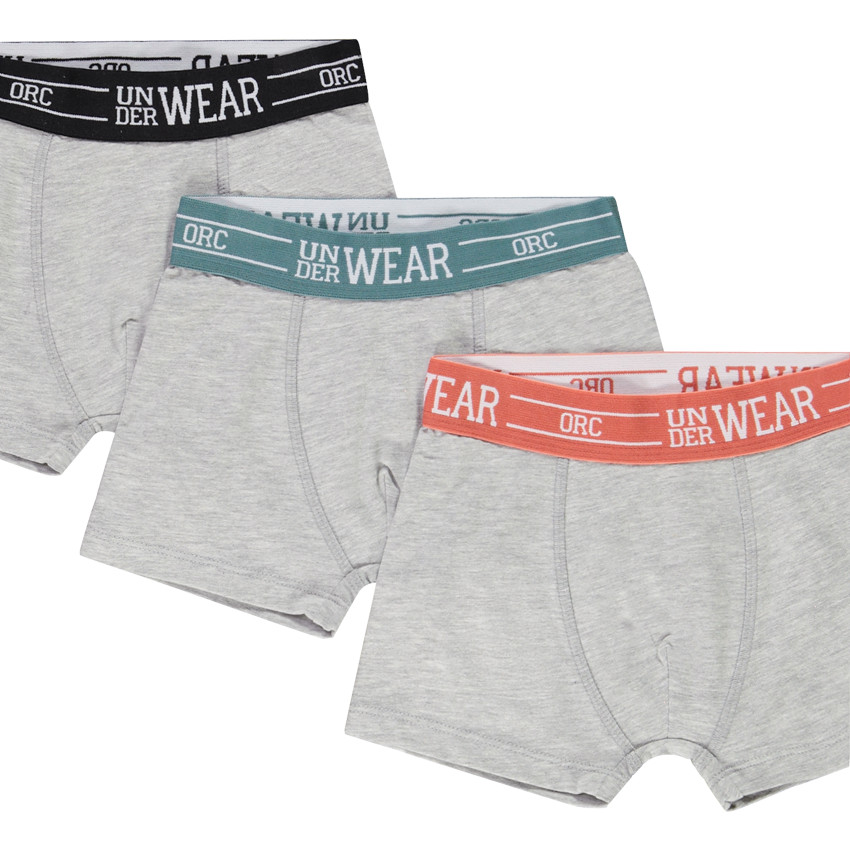Lot de 5 boxers en jersey taille colorée pour garçon 
