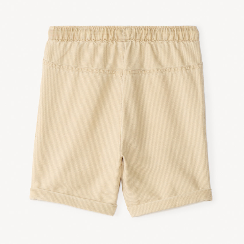 Textured canvas shorts for baby boy 