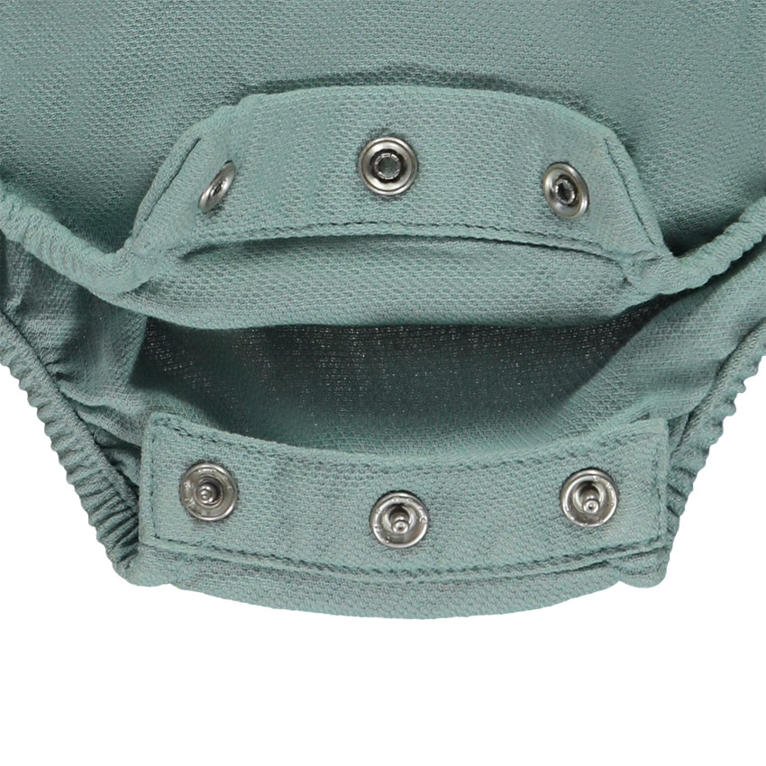 Twee-delige set met geborduurde romper voor babyjongen 