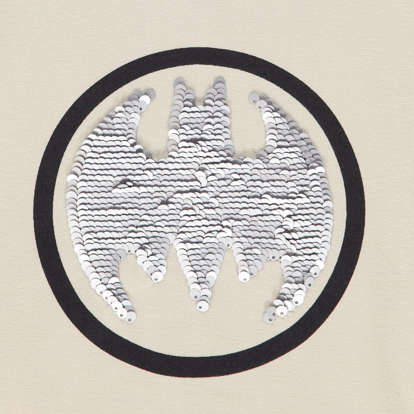 T-shirt manches longues Batman Warner à sequins magiques pour garçon 