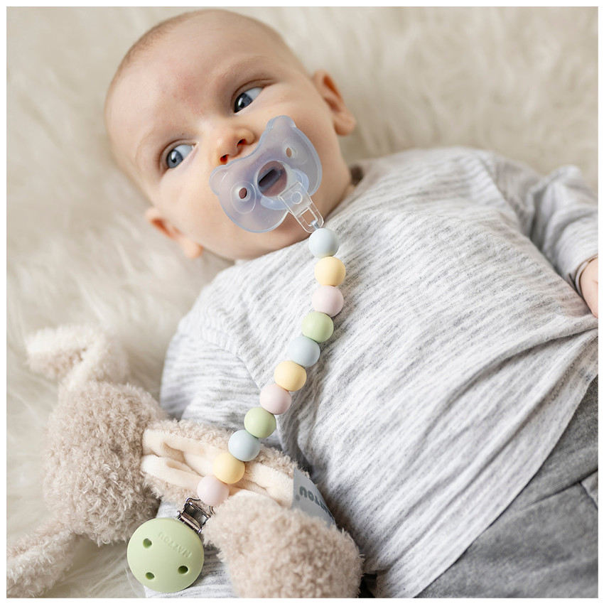 Fopspeenketting silicone Multicolors Groen 