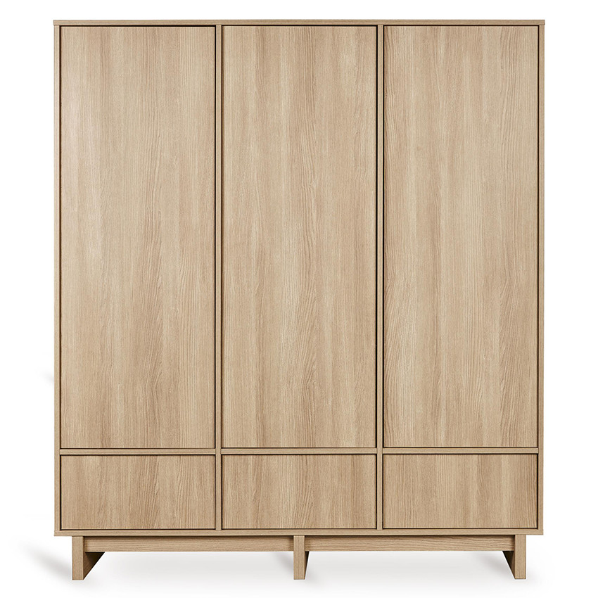 Armoire XL 3 portes Kyo Honey Ash 