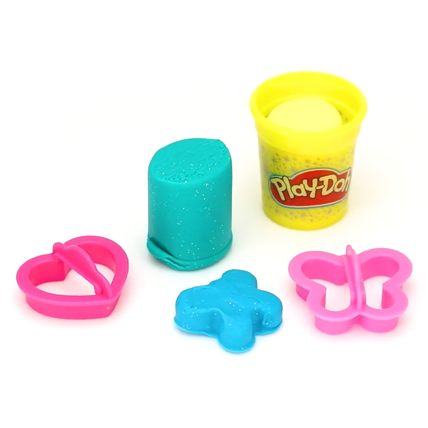 Play-Doh Sparkle 6 pots + Accessoires 
