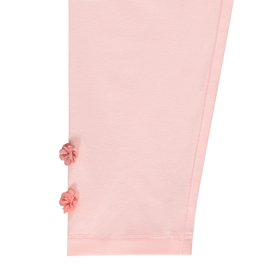 Caleçon uni à pompons pour bébé fille 