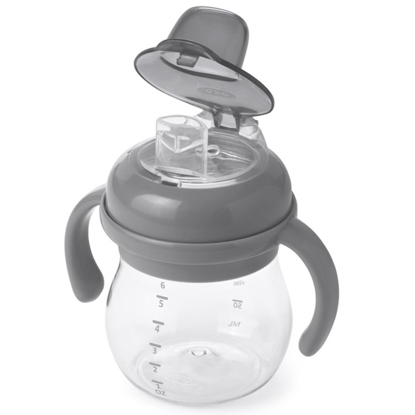 Tasse anti-fuite avec bec soupe silicone 150ml Gris 