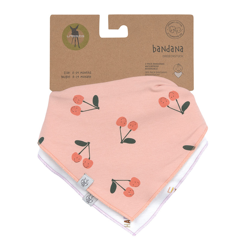 Bandana baby waterproof Happy Fruit 2stks Cherry 