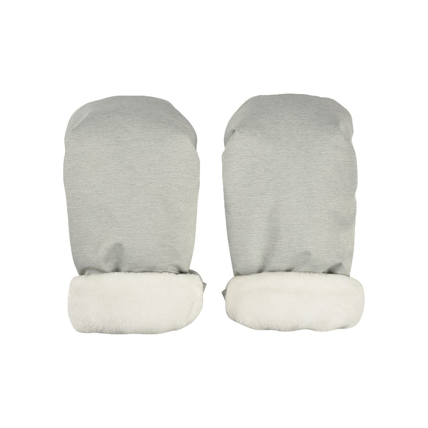 Moufles pour poussette Gris chiné 