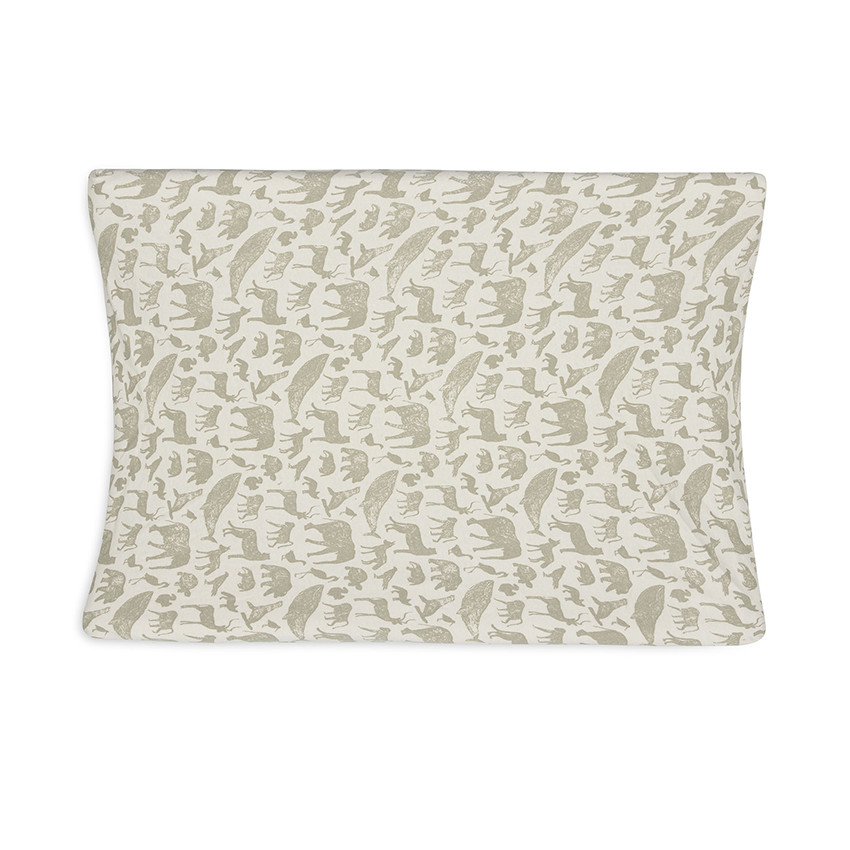 PBRJ9U : Housse de matelas à langer 50 x 70 cm Animals olive green 