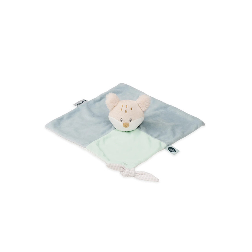Doudou plat Renard Flo - Menthe Verte 