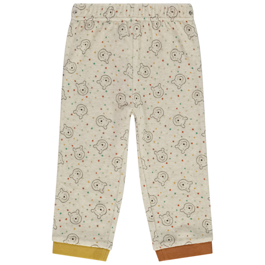 Pyjama 2 pièces en velours imprimé Winnie l'Ourson Disney pour bébé garçon 
