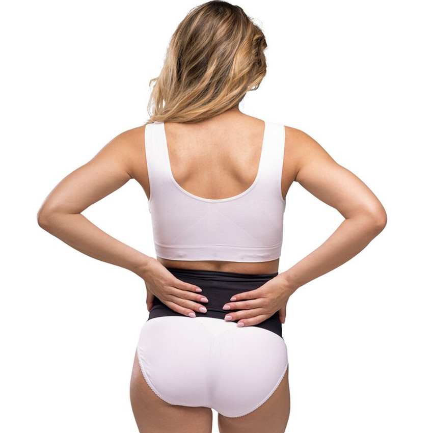 L - Naadloze buikband met steun - Zwart 