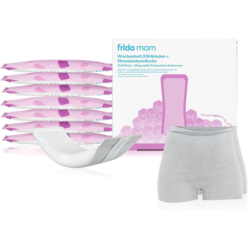 Compresses froides soulag.rapide + culottes Post-Partum jetables - 8/2pcs 