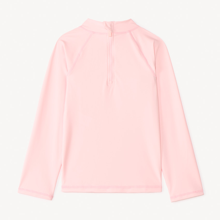 T-shirt met lange mouwen anti-UV SPF 50+ hibiscus print voor meisjes 