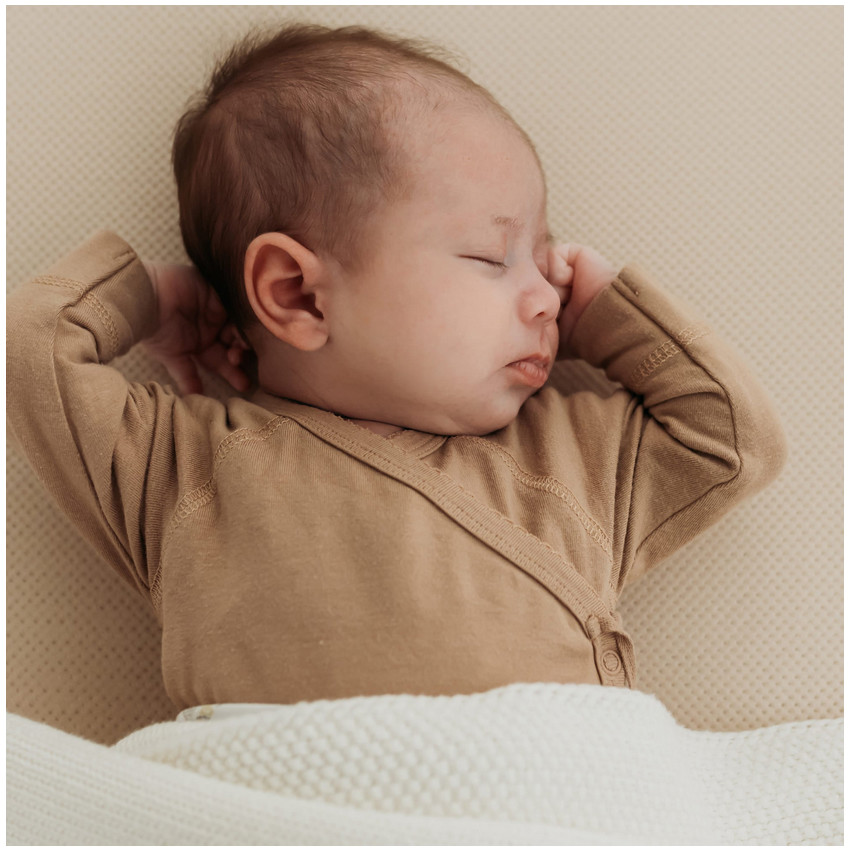 Draps housse 3D Sleep Safe 60x120cm Almond 