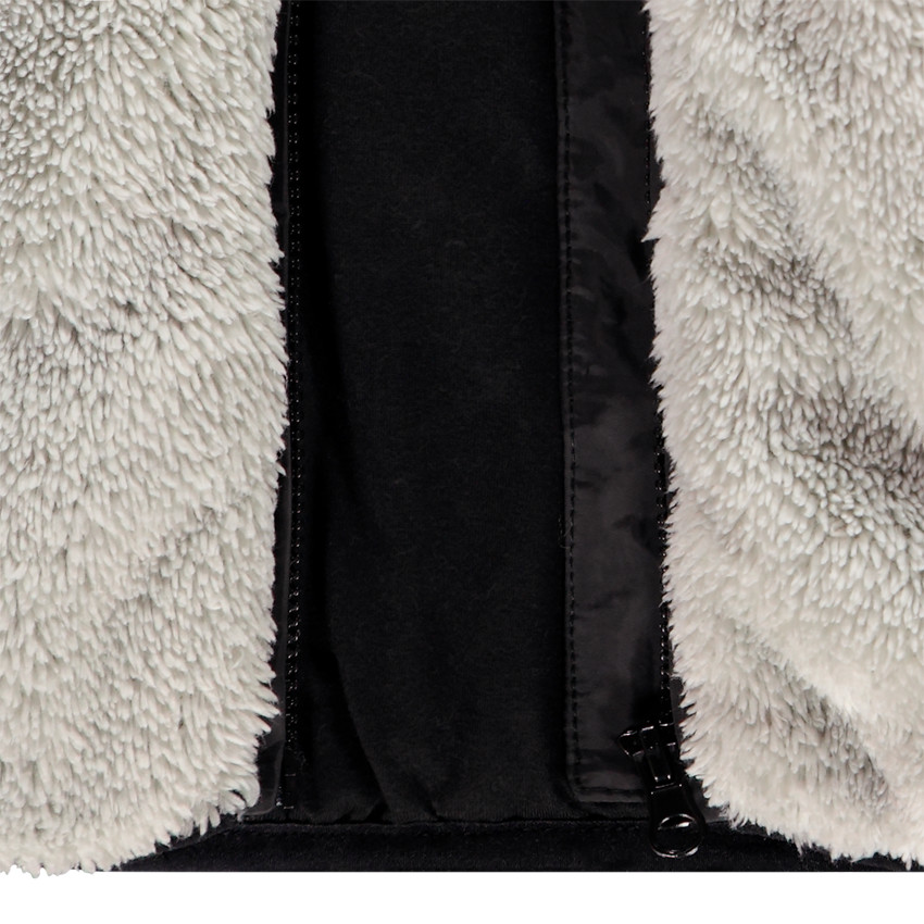 Gilet bi-matière à capuche pour enfant garçon 