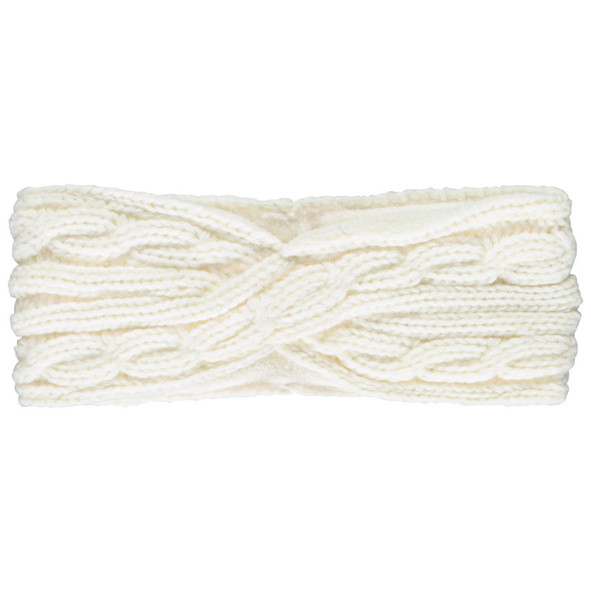 Hoge hoofdband in gebreid microfleece voor meisjes 