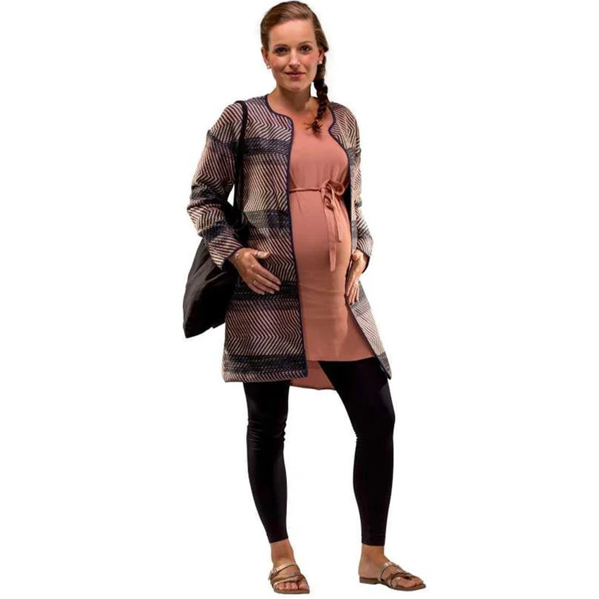 XL - Zwangerschapsondersteunende legging - Gerecycled- Zwart  