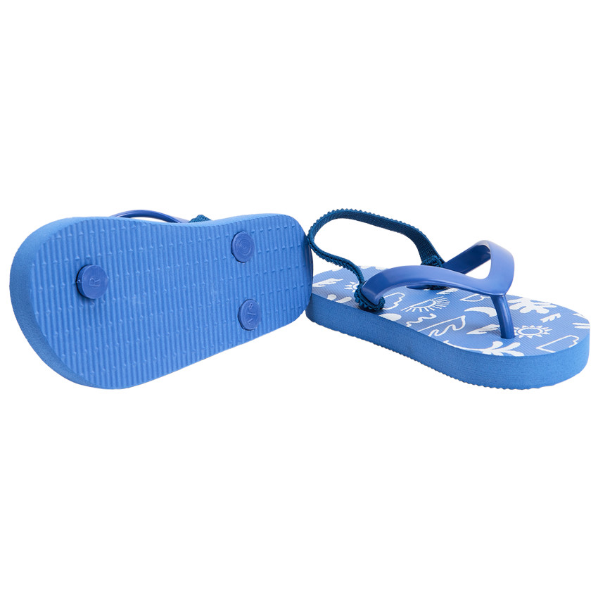 Slippers met print voor jongens met bandje volgens maat 