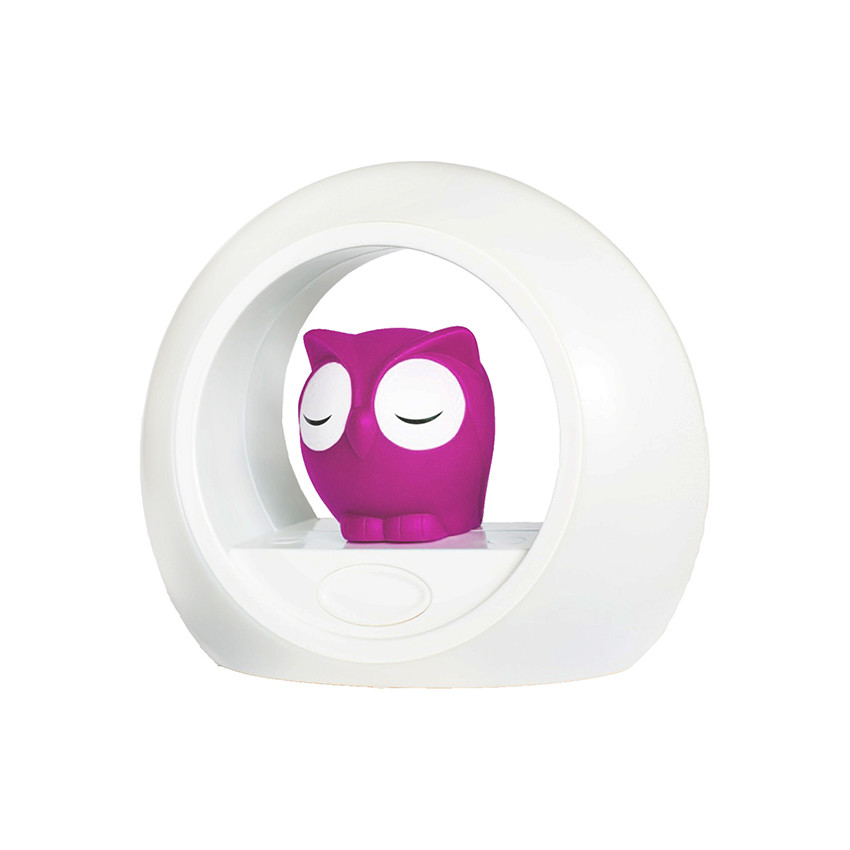 Lampe de chevet hibou Lou - Rose 