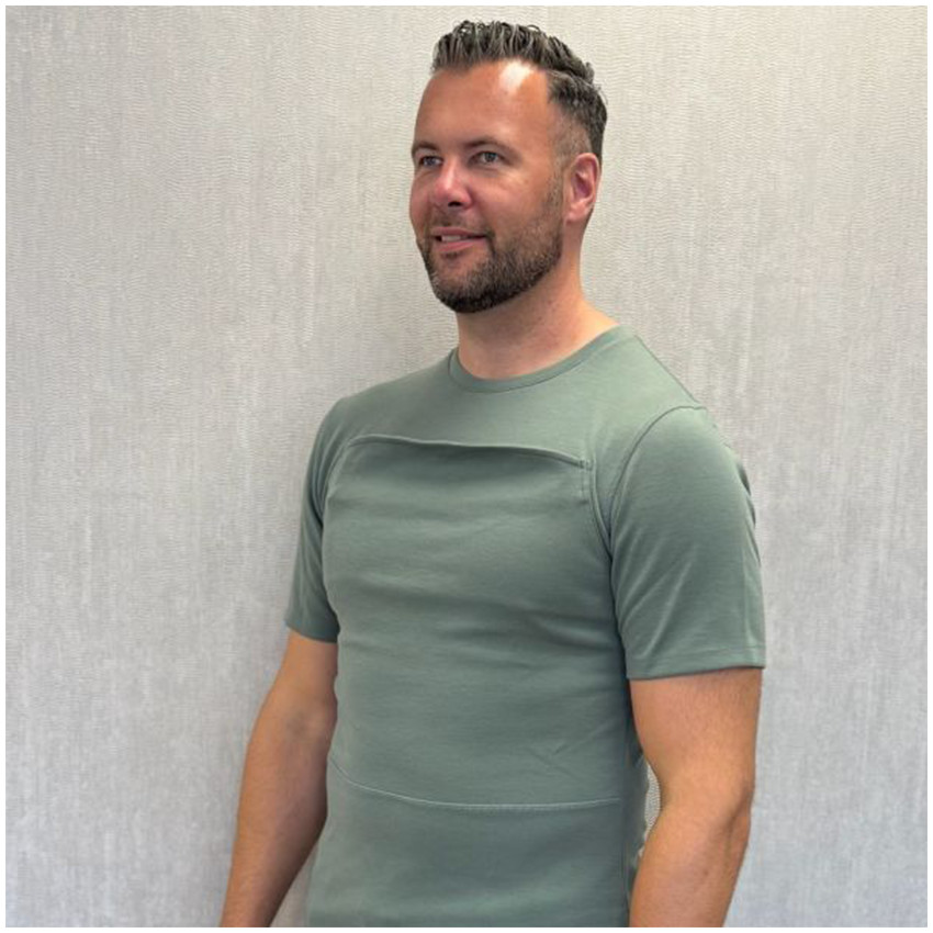 T-shirt Porte-bébé Homme Taille XXL Vert 