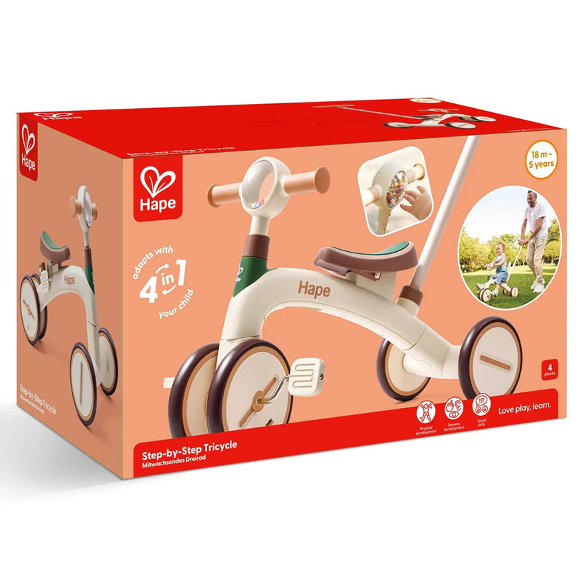 Tricycle réglable étape par étape 18m+ 