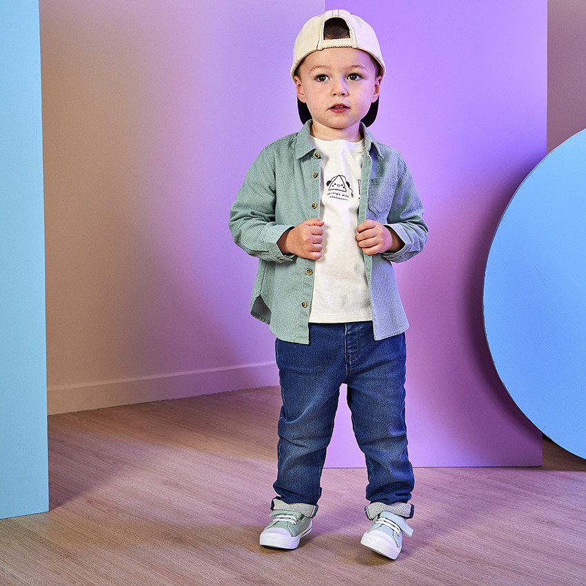 T-shirt manches longues print fantaisie pour bébé garçon 