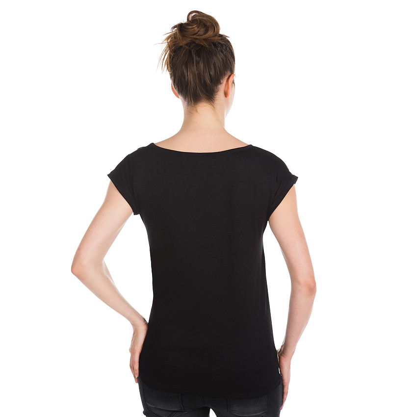 Topje korte mouwen voor tijdens de zwangerschap bloemprint 