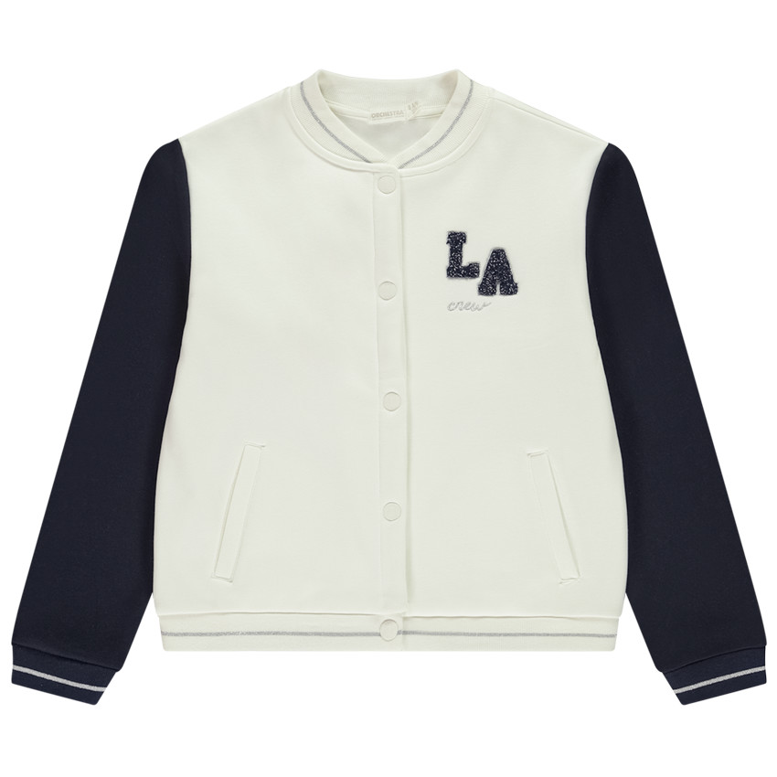 Veste teddy en molleton contrecollé sherpa patch LA pour fille 