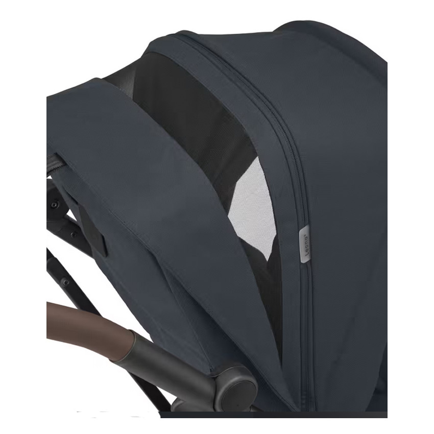 Poussette Leona 2 ultra compacte - Essential Graphite/ Brown Leather 