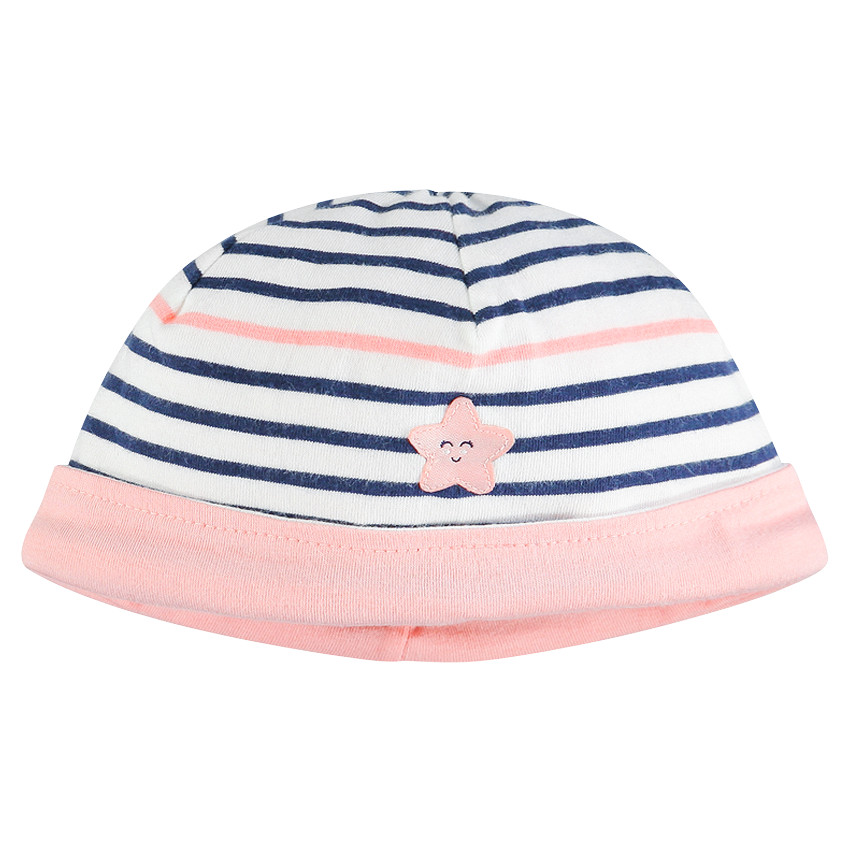 Bonnet naissance réversible esprit marin 