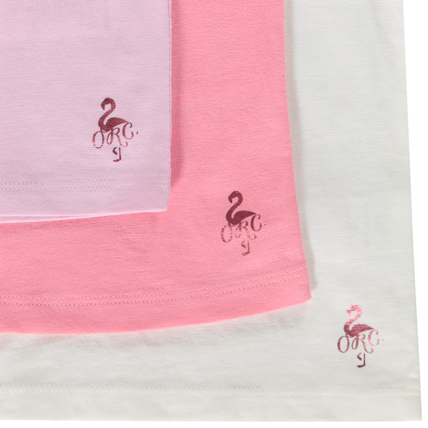 Set van 3 T-shirts met korte mouwen van katoen voor meisjes 