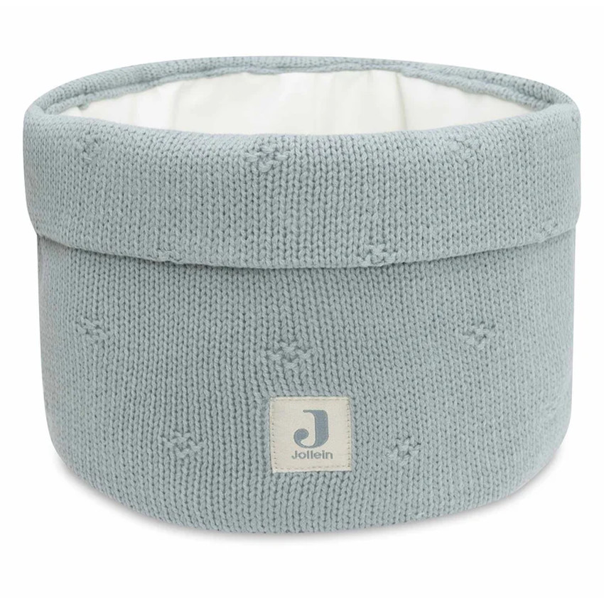 Opbergmand 14x18cm Cosy Knit Sea Green 