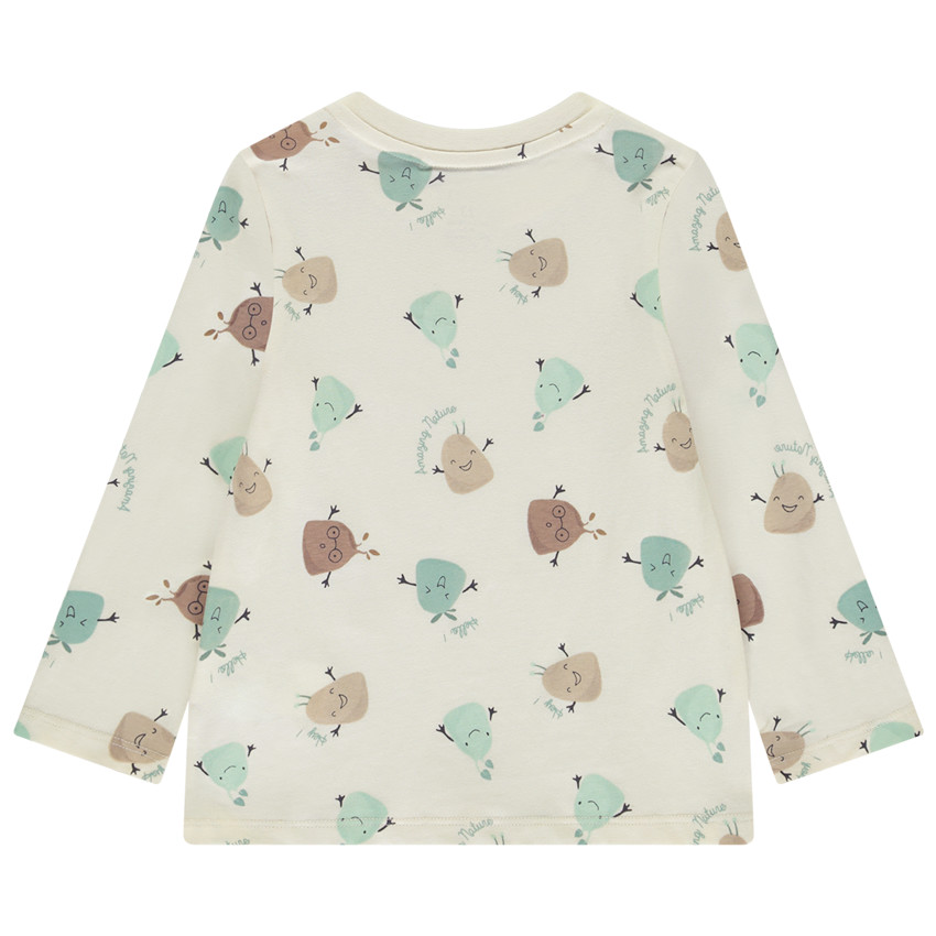 Lange mouwen T-shirt met print van plantachtige wezens voor jongen 