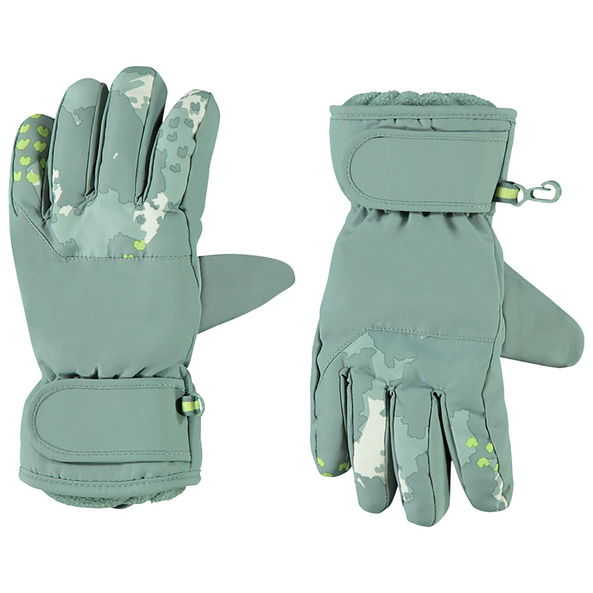 Gants de ski doublé avec empiècement similicuir pour garçon 