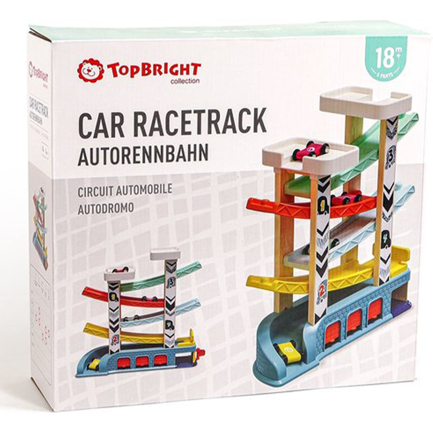 Circuit course de voitures Slider Racetrack Bois/Plastique 18m+ 