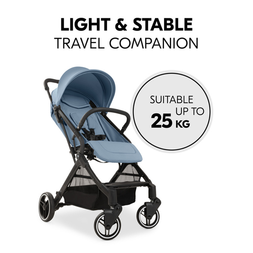 Wandelwagen Buggy 1 positie & licht Travel N Care Plus Dusty Blue 