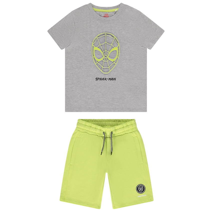 Ensemble 2 pièces t-shirt + short Spider-Man Marvel pour garçon 