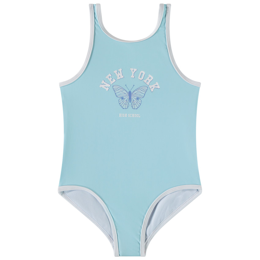 Maillot de bain 1 pièce avec print fantaisie papillon pour fille 