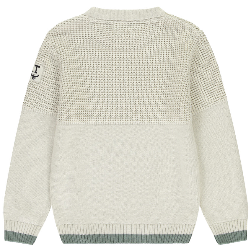 Gebreide fantasietrui voor jongen 