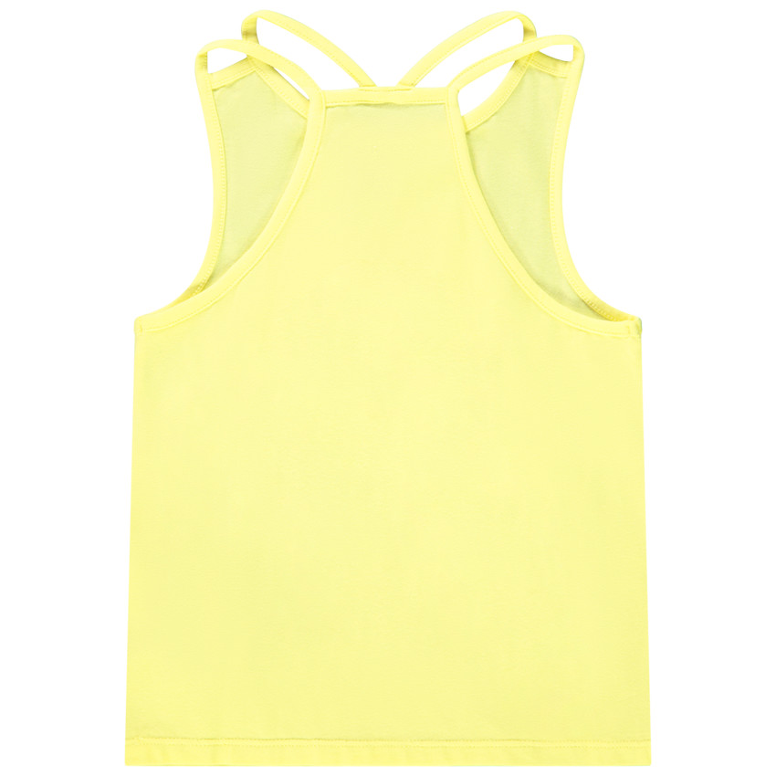 Débardeur en jersey avec print fantaisie et cording pour fille 