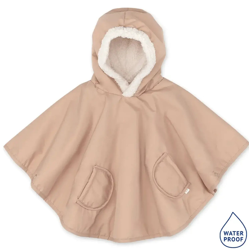 Poncho de voyage waterproof teddy+coated -9/36M- Natural 