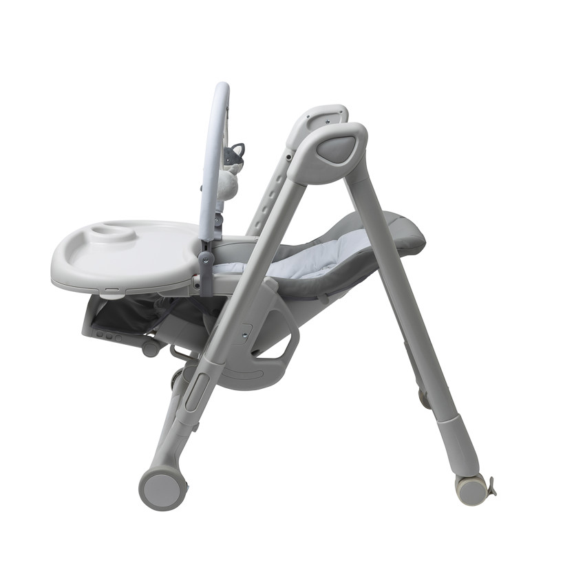 Chaise haute réglable multifonctions Harper gris 