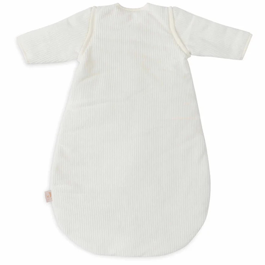 Slaapzak met afritsbare mouwen 70cm 4 seizoenen Rib Ivory 