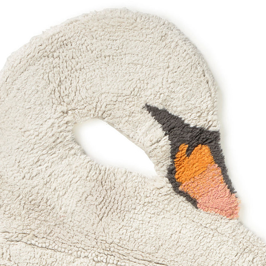 Tapis de chambre lavable 120x100cm Swan 