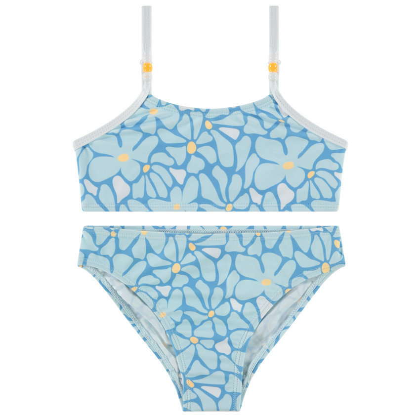 Maillot de bain 2 pièces imprimé floral pour fille 