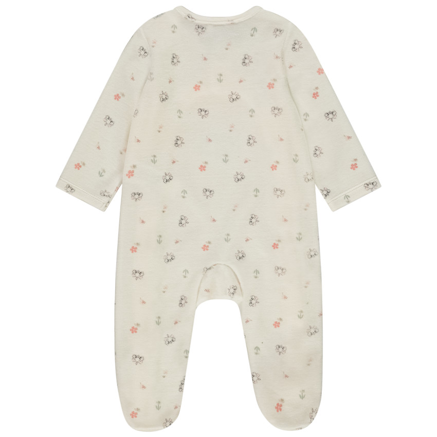 Dors-bien en velours imprimé Marie Disney pour bébé fille 