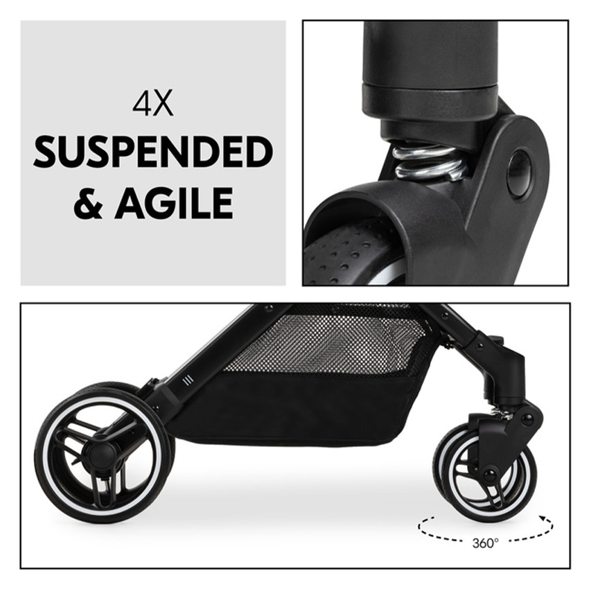 Wandelwagen Buggy 1 positie & licht Travel N Care Plus Dusty Blue 